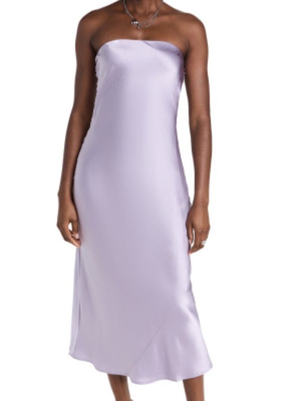 Reformation Joana Silk Dress in Purple
